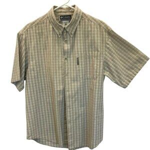 Columbia Sportswear Co Men's Short Sleeve Button Down Collar Shirt Sz Large
